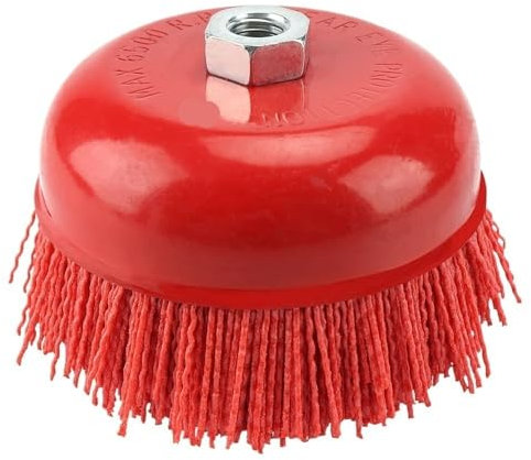 Spazzola Abrasiva in Nylon, Spazzola abrasiva in nylon con tazza da 150 mm Mucchio di ruote Ciotola abrasiva in polimero Spazzola in nylon con tazza da 6 pollici Smerigliatrice angolare