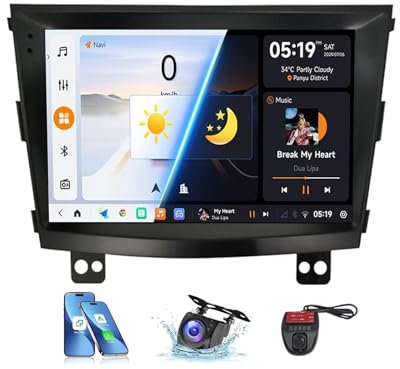 Android 13 Car Stereo for SsangYong Tivoli 2015-2019 Support FM RDS DAB+ Car Radio 9 QLED Touched GPS Navigation Built-in DSP Bluetooth CarPlay 4G LTE SWC +Camera DVR(NF-3)