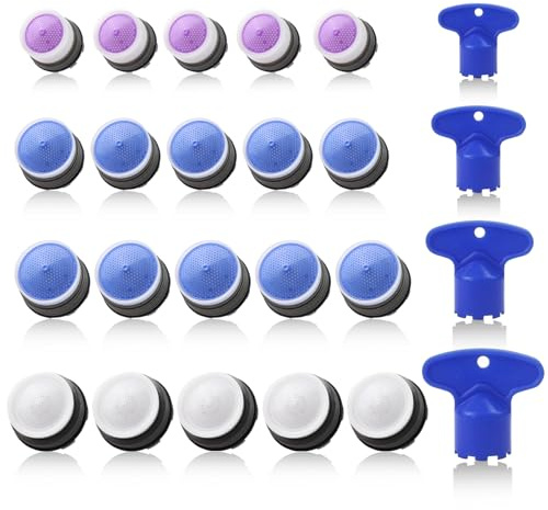 BREANIFULL 24 Pack Tap Faucet Aerator Kitchen Tap Aerator Tap Aerator M16.2/M18.2/M21.2/M23.5 Faucet Filter Water Saver Faucet Strainer Insert Plastic Strainer Insert for Bathroom and Kitchen （Blue）