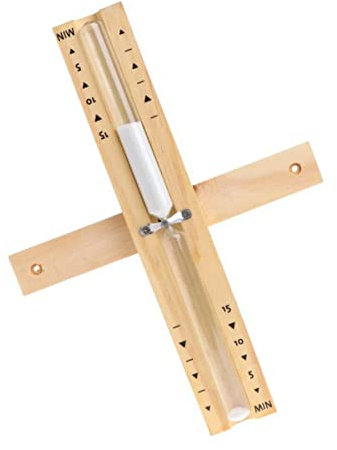 Sosoport Sauna Timer Hourglass Rotating Sandglass Wall Hanging Clock for Hotel Sauna