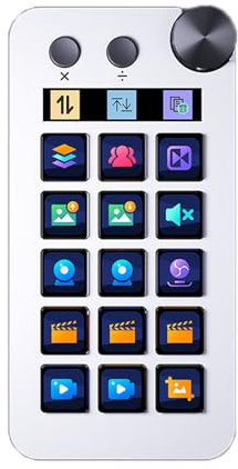 StreamDeck Visual Keyboard LCD Button 15Keys Button StreamDeck Customized Live Content Creation Controller for PC