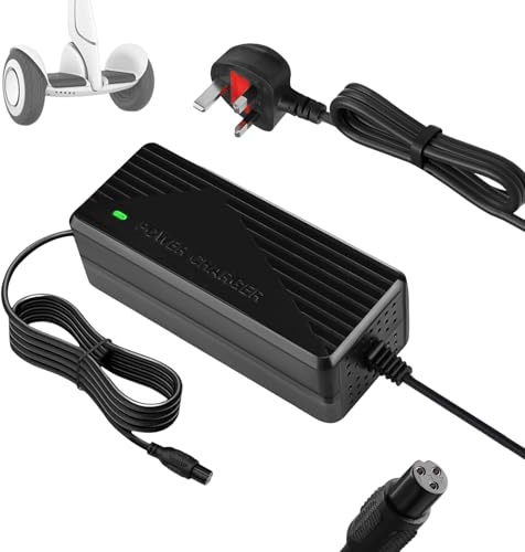OYFGQDI 42V 2A Electric Scooter Charger 3 Pin Hoverboard Charger Electric Bike Chargers for 36V Li-ion Batteries Self-Balancing Scooters, Drifting Board