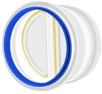 Clapet anti-retour for hottes de cuisine 150/160/180 mm, tuyau à double extrémité, anti-odeurs, sortie d'air frais, résistance aux hautes températures(1Pc Style C)