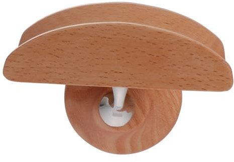 FONDOTIN Supporto Cuffie in Legno Massello e Lega Porta Cuffia da Parete Senza Organizer Auricolari Pratico e Compatto per Ufficio e Casa Design Robusto e Artistico Montaggio Facile e