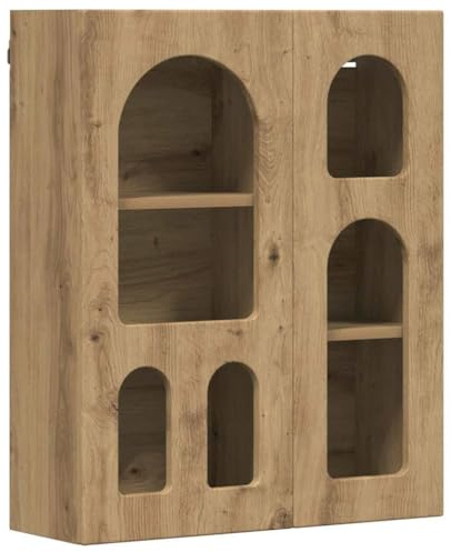 vidaXL Armadio pensile Rovere Artigianale 59 x 20 x 71.5 cm, Bagno, Rettangolare, Moderno, Durevole, Materiali di Alta qualità, Design Efficiente, Manutenzione Facile, Stile Innovativo