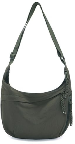 JIABAOZ Borsa Mezzaluna Tracolla Donna Grande, Borsa A Spalla Stile Casual Con Tracolla Regolabile, Messenger Crossbody Moon Bag Per Lavoro E Shopping