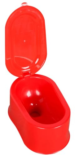 Tofficu Toilette Portatile Design Semplice in PVC Spesso per Cantieri, Facile e Sicura da Usare Colore Casuale per Lavoratori in Siti di Costruzione e Altri Ambienti