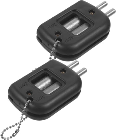 HOODANCOS Afilador Portátil de Cuchillas para Patines de Hielo, 2 Unidades, Herramienta Compacta de Abs Negra para Afilar Cuchillas de Hockey, Mantenimiento Práctico y Duradero