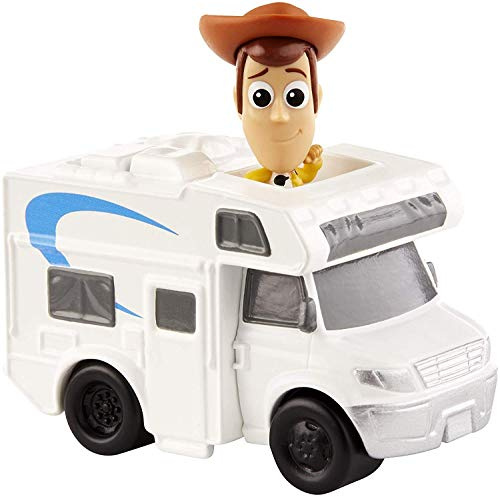 Pixar Disney Pixar Toy Story 4, mini-figurine Woody avec véhicule RV, jouet miniature pour enfant, GCY61