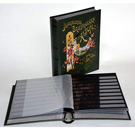Goldhahn Briefmarkenalbum Einsteckalbum 60 schwarze Seiten Nostalgie-Album Ambassador Briefmarken für Sammler