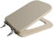 Copri wc water sedile per modello Conca Ideal Standard in legno cerniere cromate (champagne)