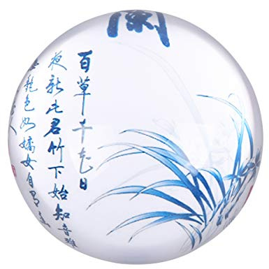 TOYANDONA Decorative Paperweight Magnifier Paperweight Clear Paperweight Jewels Desktop Decor Hemisphere Paperweight Chinese Desktop Art Paper Weight present Chinese Paperweight Jewelry Glass
