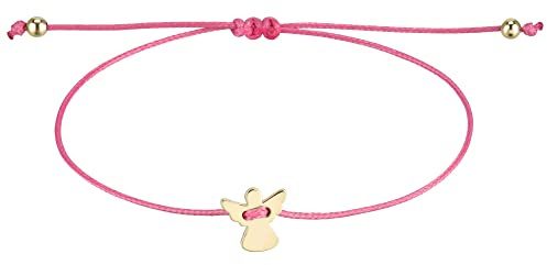 StarAppeal Schutzengel Freundschafts Armband, Engel Armbändchen mit Perlen in Silber und Gold, Größenverstellbar, Makramee Band für Frauen & Mädchen, Handmade