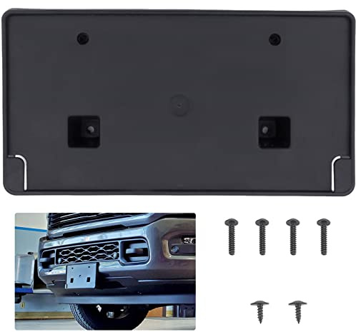 Front License Plate Bracket Compatible with Ram 2500 3500 4500 5500 2019-2025 Replaces# 68362197AA (Black)