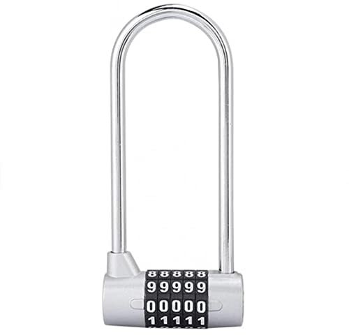 Lucchetto a combinazione a 5 cifre, lucchetto lungo per esterni, con codice allungato per palestra, armadietto, cassetta degli attrezzi, armadio, armadio