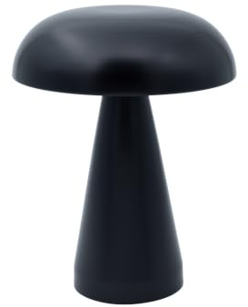 Luxus - Tischlampe Touch - Sofia - Schwarz - H21 x Ø16 - Terrassenlampe - Schreibtischlampe - LED - Wiederaufladbar - Dimmbar - Kabellos - Tischlampe für innen und außen