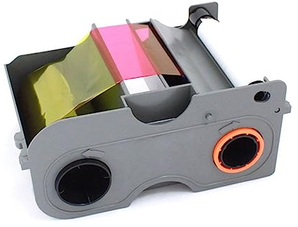 2ID - Cartouche de ruban Fargo DTC1250 YMCKO avec rouleau de nettoyage | Ruban Fargo 45000 authentique