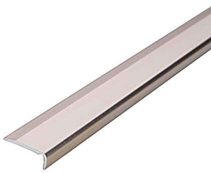 Schwellenleiste, 2 Stück, 1,2 m Länge, L-förmige Aluminium-Treppenkante, rutschfeste Kante, 20 x 7 mm Winkel, Stufenkanten-Treppenprofile, rutschfeste Treppenkantenkante (lila gold, 20 x 0,7 x 120 cm)