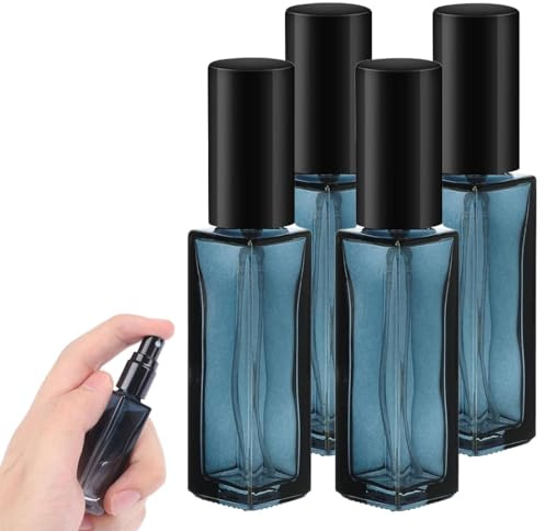 BZKSER atomizador Perfume Recargable - 5 Piezas Pulverizador Pequeño Perfume Azul Degradado 10ml, Vidrio Vacías de para Perfum, Spray de Perfume Portátil, Adecuadas para la Aviación