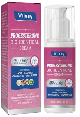 Menopause Progesteron Creme 3000mg reguliert Stimmungen gleicht den Progesteronspiegel bei Frauen Mittelalter Menopause Balance Creme 100ml