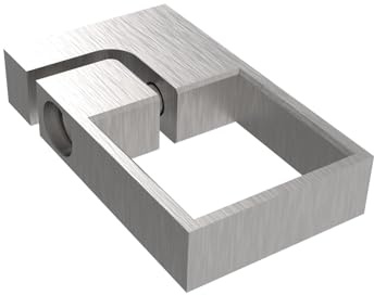 Sellon24® Edelstahl Wandanker Halter Eckig Pfosten 40x40x2 Klemmstück Wandbefestigung V2A Rohr Profil (A/3507-040)