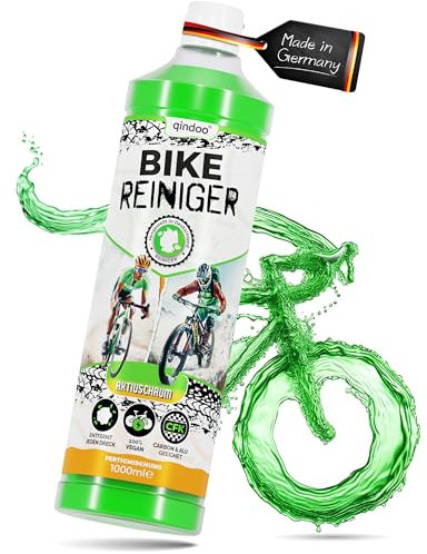 Qindoo E-Bike Reinigungs-Schaum, Fahrrad Reiniger für E-Bike, Lastenrad, Kinder Fahrradanhänger, Lastenanhänger komplett Reinigen, 1L Nachfüll