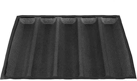 WPKD BLUEIY Silicone Baguette Pan,Silicone Bread Pan,Non Stick Oblong Shape Bread Mould,Loaf Mould for Baking,Easy Release Reusable Bakeware for Homemade Loaves,Pound Cake Recipes