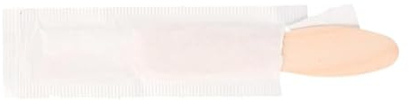 Monouso | 600 Cucharillas de Madera Enfundadas Individualmente, 7,5cm, Color Natural, Desechable, Compostable, Cucharillas para Café, Helado, Postres