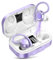 Bluetooth Kopfhörer Sport, Kopfhörer Kabellos Bluetooth 5.3, In Ear Kopfhörer mit 4 ENC Klarer Mic,120 Std Kabellose Kopfhörer mit Tiefer Bass, IPX7 wasserdichte Ohrhörer mit Ohrhaken (lila)