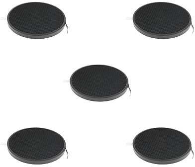 Lot de 5 grilles en nid d'abeille 60 degrés pour réflecteur diffuseur abat-jour noir 17,8 cm