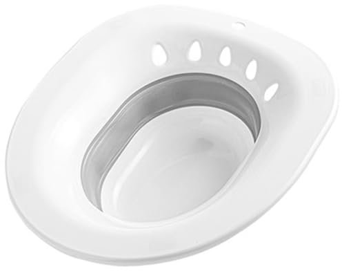 Sittbad För Toalett, Vikbart Sittbadkar Bidé Insats Badplats För Hemorrojder Postpartal Vård Ånga Och Gravid,Grey