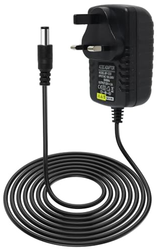 12V 3A Power Adapter UK Plug, AC 100-240V to DC 12V Power Supply, 5.5mm x 2.1mm Jack, for LED Strip Lights, CCTV Cameras, ADSL Modems, Routers & More - Reliable Power for Home & Office Devices