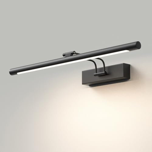 Jadssox LED-Badezimmer-Waschtischleuchte, Spiegelschranklampe, Bilderleuchten, Waschtisch-Wandbeleuchtung über Spiegel, verstellbare Kunstwerk-Display-Lampen, Spiegelfrontleuchte mit Acrylschirm
