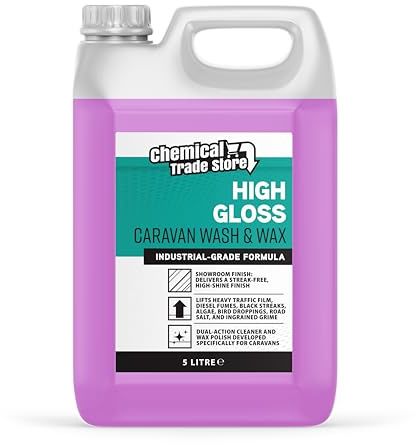Chemical Trade Store Caravan Wash & Wax 5L | Gloss Finish Cleaner, For Caravans, Motorhomes, Campers