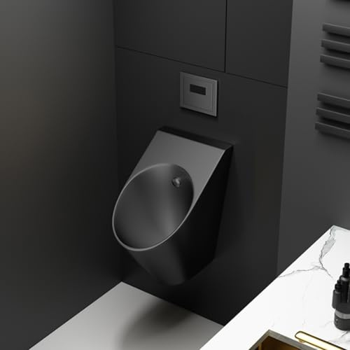 Urinoir mural pour toilettes pour hommes,Urinoir de bar,urinoir commercial,urinoir pour toilettes pour hommes,conception à capteur intelligent,Chasse d'eau sans contact en acier inoxydable 304(C)