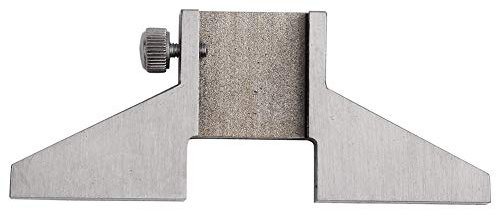 Telituny Messschieber-Tiefenanschlag, Universelle Stahl-Messbasis für Analog/Digital-Messschieber, Präzisions-Tiefenmessung für Metallbearbeitung (Nur 43,8g)