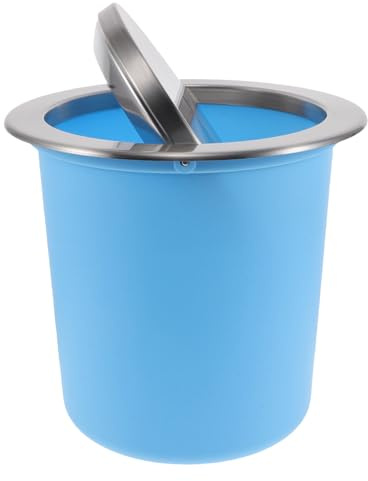 Zerodeko Cubo De Basura Tapa Abatible De Acero Inoxidable Diseño Empotrado Para Cocina Cesto De Basura Para Encimera