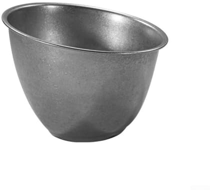 Bol à laitue robuste en acier inoxydable avec base épaisse et bord incliné pour servir des salades et des assiettes à dessert (15 cm)