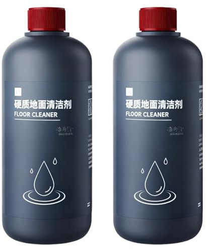 Lot de 2 flacons de 500 ml de nettoyant concentré for sols durs, formule sans traces et séchage rapide, compatible avec la brosseuse de sols Dyson Washg1, doux for les carrelages et les parquets.