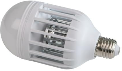 Windhager Lampada Trappola Luminosa 2in1, Lampada per Insetti, uccisore di Insetti con Lampada a LED Integrata, 1W/9W, Bianco, 03519