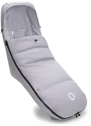 Bugaboo Sacco a Pelo Performance Invernale, Accessorio Essenziale per il Passeggino con Cappuccio, Poggiapiedi e Cerniera Bi-direzionale, Caldo e Confortevole, in Misty Grey