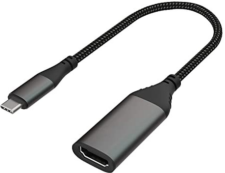 PULWTOP Adaptador USB C HDMI 4K@60Hz,Compatible con Thunderbolt 3,para MacBook Pro 2018/2017/2016/MacBook Air/etc.(0.9m)