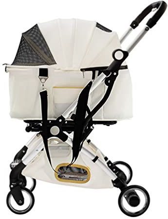 Hundewagen Hundebuggy Faltbarer Haustier-Kinderwagen - Kapazität 15 Kg Kleiner Bis Mittlerer Haustier-Jogging-Kinderwagen - Einfach Zu Faltender Haustier-Transportwagen (Color : Style 2)