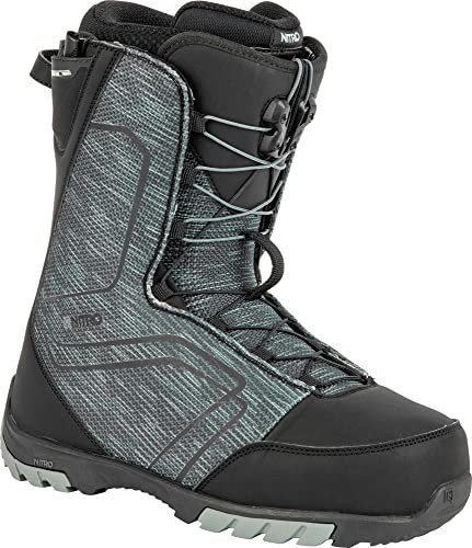 Nitro Herren Snowboards Sentinel TLS '23 All Mountain Freestyle Schnellschnürsystem günstig Boot Snowboardboot, Black, MP 31,0 // EU 46 2/3 // US 13