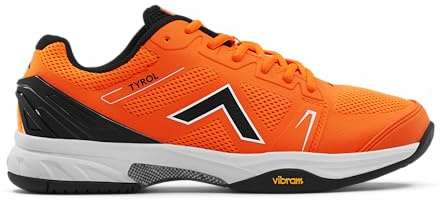 Tyrol Men's Drive V Pickleball Shoes - Orange/Black - 11
