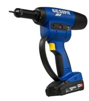 Gesipa FireBird Pro CAS 1679671 - Juego de 2 baterías de ion de litio (18 V - 2,0 Ah, fuerza de fijación de 15.000 N, tuercas de remache ciego hasta M10 de aluminio, hasta acero M8 y hasta M6 de acero