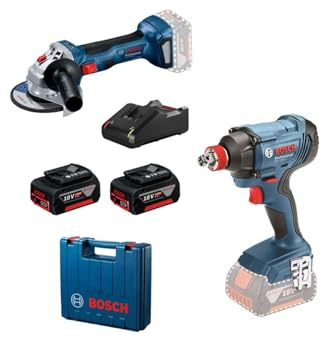 Bosch GDX 180-LI + GWS 180-LI (2 x 4.0Ah; GAL 18V-40)