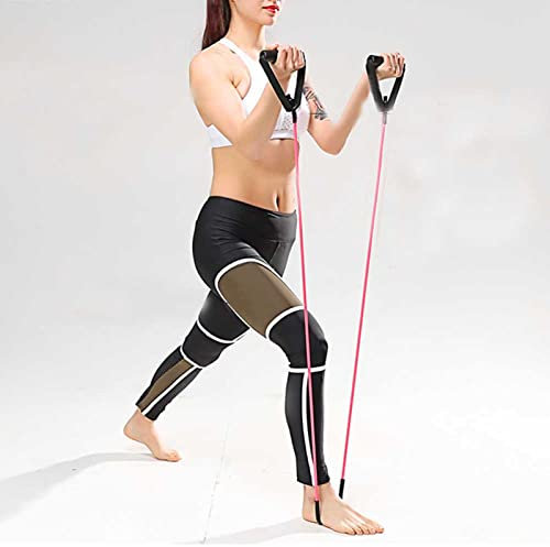 Widerstands-Stretch-Gummiband, Trainingsseil, Schlauch, Workout, Fitness, Übung, Fitnessstudio, Yoga für Männer und Frauen, Schwarz, Rot, 11 X 120 cm, 1 Widerstandsband (Rot