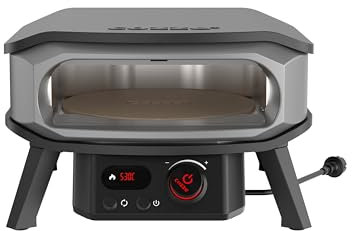 Cozze® ROTATE Pizza Oven Électrique, de qualité supérieure, 13, avec pierre tournante, régulateur et prise de 2 m, parfait pour les pizzas croustillantes
