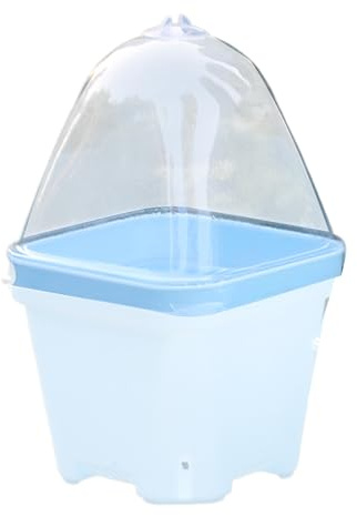 Housse de Pot de Fleurs - Transparente Cloche | Couvercle d'isolation Thermique de l'humidité 10x, Protecteur de Pot résistant à la Pluie, Accessoire de Culture de crèche, Transparente C